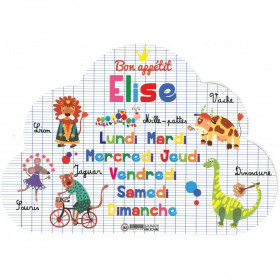 Elise - Set de table prénom éducatif pour enfant