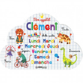 Clément - Set de table prénom éducatif pour enfant