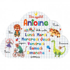 Antoine - Set de table prénom éducatif pour enfant