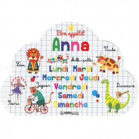 Anna - Set de table prénom éducatif pour enfant