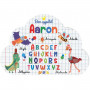 Aaron - Set de table prénom éducatif pour enfant