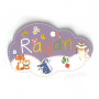 Rayan - Plaque de porte Nuage pour enfant