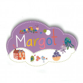 Margot - Plaque de porte Nuage pour enfant