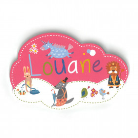 Louane - Plaque de porte Nuage pour enfant