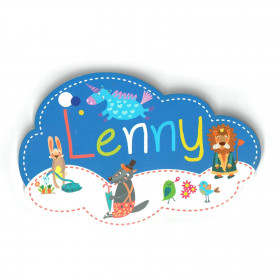 Lénny - Plaque de porte Nuage pour enfant