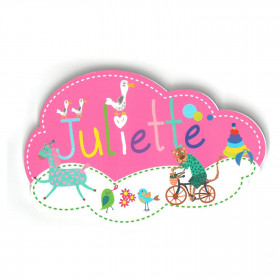Juliette - Plaque de porte Nuage pour enfant