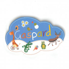 Gaspard - Plaque de porte Nuage pour enfant
