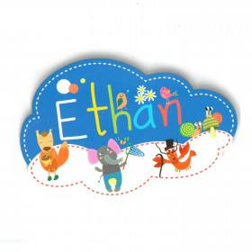 Ethan - Plaque de porte Nuage pour enfant