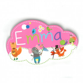 Emma - Plaque de porte Nuage pour enfant