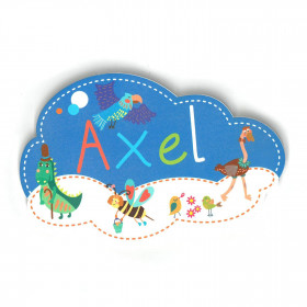 Axel - Plaque de porte Nuage pour enfant