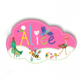 Alice - Plaque de porte Nuage pour enfant