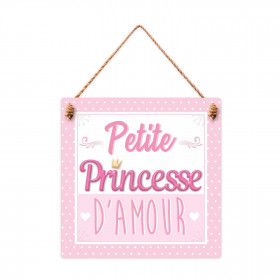 Plaque en Bois Petite Princesse