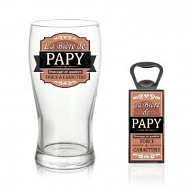 Coffret Bière et Décapsuleur - Bière de Papy