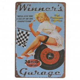 Plaque Vintage - Winner's Garage