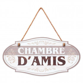 Plaque à suspendre CHAMBRE D'AMIS