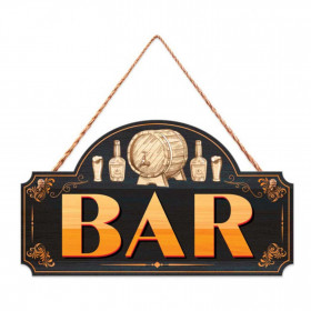 Plaque en bois 'Bar'