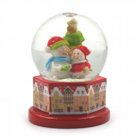 Boule de Neige Miniature de Noël - Bonhomme de Neige
