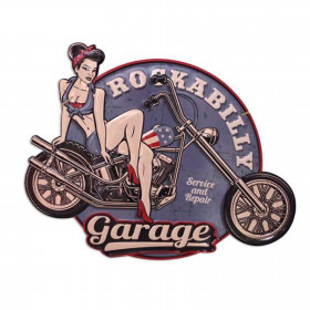 Plaque déco Rockabilly Garage