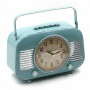 Pendule poste radio vintage bleu Pastel