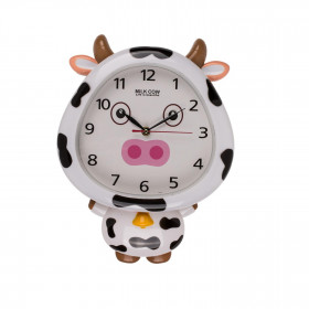 Pendule Vache qui se balance - Horloge Murale pour Enfants - Balancier - Amusante 