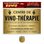Plaque façon cabinet Professionnelle - Centre de Vino-Thérapie