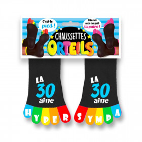 Chaussettes à Orteils Mulitcolore anniversaire 30 ans