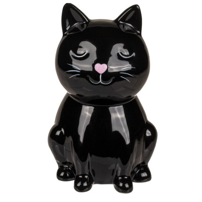 Tirelire en Céramique Chat Noir