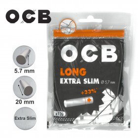 Sachet de Filtres OCB Long Extra Slim -- filtre pour cigarette fine