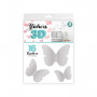 STC - Stickers 3D Papillons ? Couleur Gris