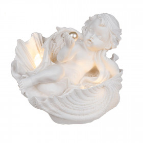 Ange Rêveur sur son Coquillage, Figurine Ange 