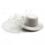 Accessoire Cheveux spécial Mariage - Chapeau blanc