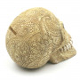Crâne Tirelire Décorée - Nazca Sud Américain Motif