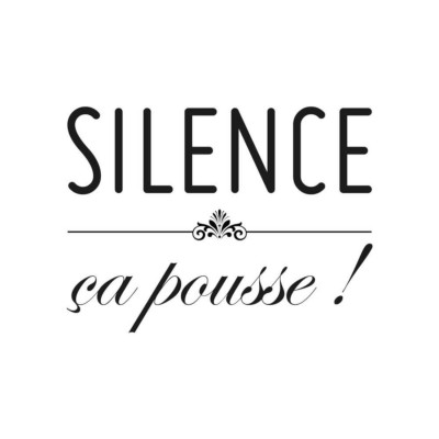 STC - Stickers Silence ça Pousse - 1 Planche 20 x 70 cm (P)