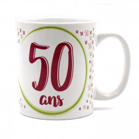 Mug - 50 ans et son message unique spécial Anniversaire, Mug Cadeau 40 ans, Mug Anniversaire