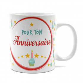 Mug - Pour ton Anniversaire, Mug Anniversaire, Mug Message