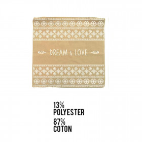 Housse de Coussin Design 40 x 40 Cm - Dream Love