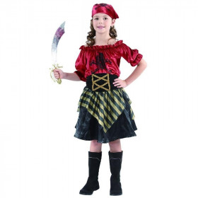 Costume Enfant pirate Fille Taille 5-6 ans (S)
