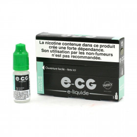 Boite de 5 flacons de liquide E-CG | Menthe Fraîche 3 mg/ml