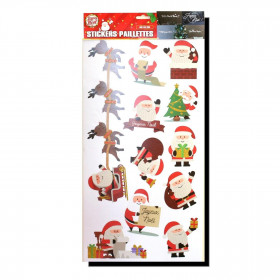 Stickers Paillette Noël modèle Père Noël