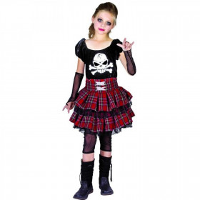 Déguisement Halloween - Costume Enfant Fille Punk Taille 5-6 ans (S)