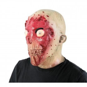 Déguisement halloween - Masque visage arraché en latex pour adulte