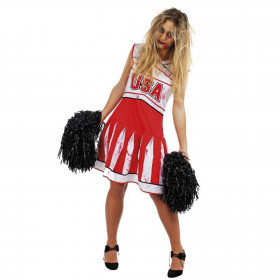 Déguisement Halloween - Costume pom pom girl zombie - Taille adulte