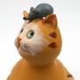 Sujet décoratif chat et souris - Hauteur 19 cm