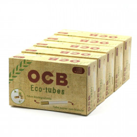 Lot de 5 Boites 100 Eco-Tubes avec Filtres Biodégradables - OCB