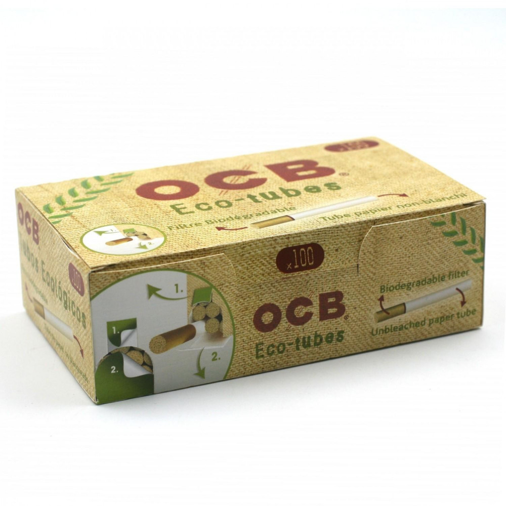 Carton 100 boites de 100 tubes OCB avec filtre - PW Distribution