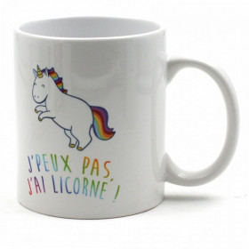 Mug Licorne - J'Peux Pas j'ai Licorne !