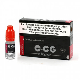 Boite de 5 flacons de liquide E-CG | Fraise des bois 11 mg/ml