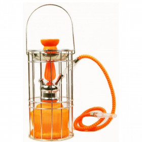 Narguilé Orange 30 cm avec Cage