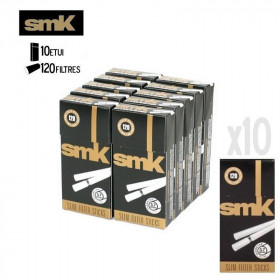 Boite de 10 Etuis de Filtres Slim en Sticks - SMK