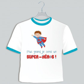 Tee Shirt Enfant (Mixte) - Plus grand je serai un Super Héros